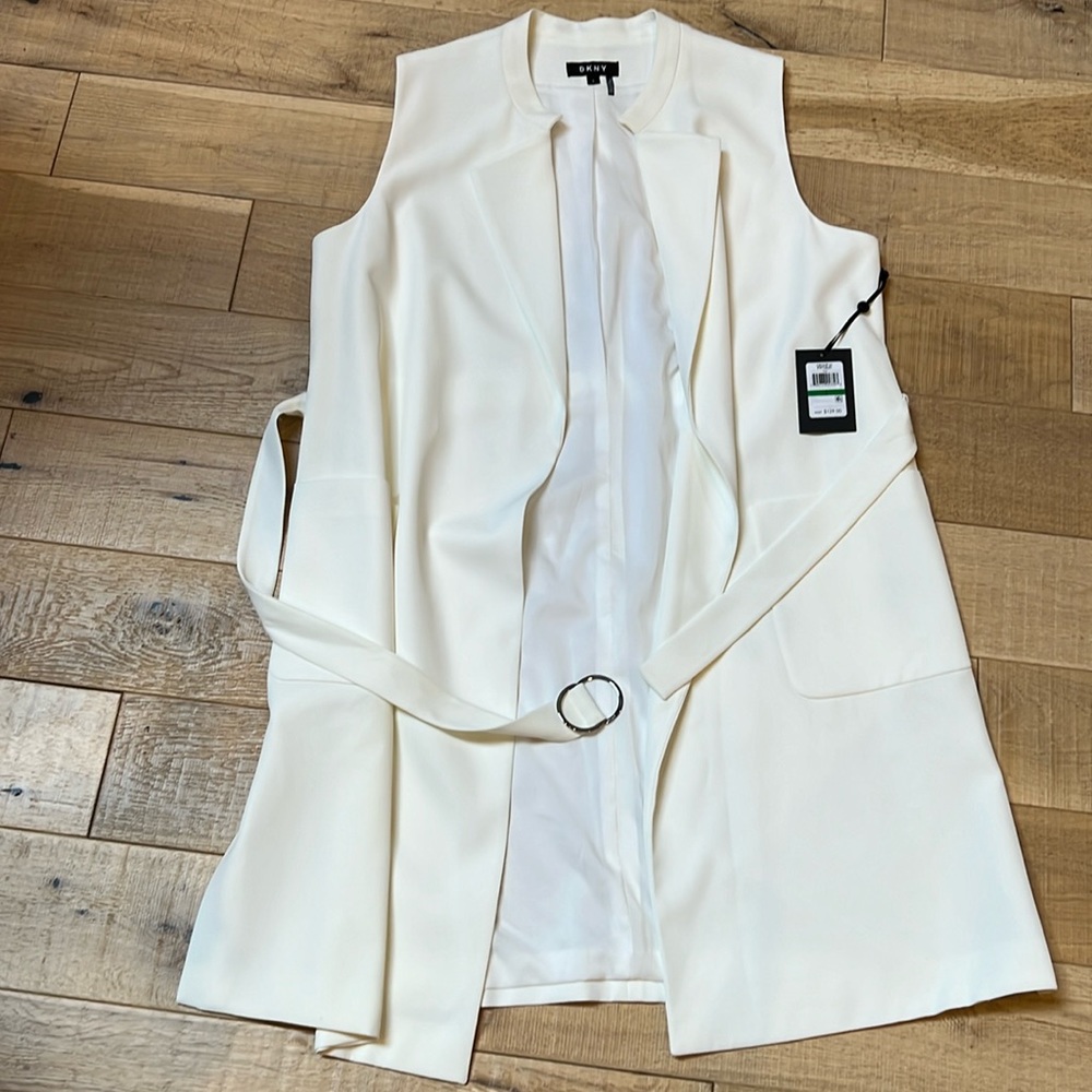DKNY long vest